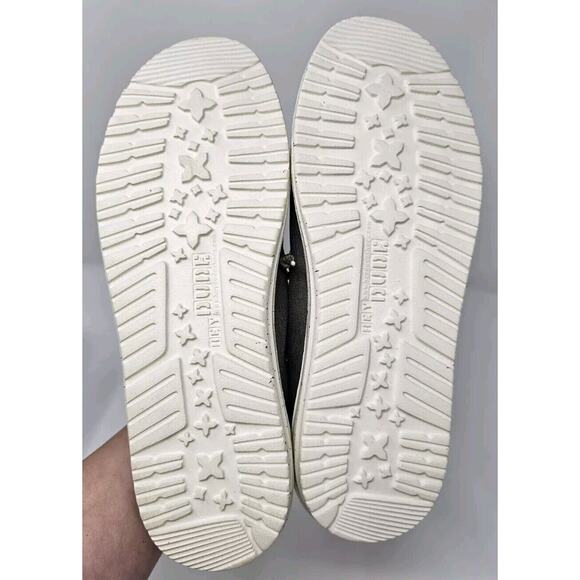 Hey Dude Wally Chambray Sepia Brown Slip On Lace Casual Comfort Shoe Men 8 New - Picture 15 of 16